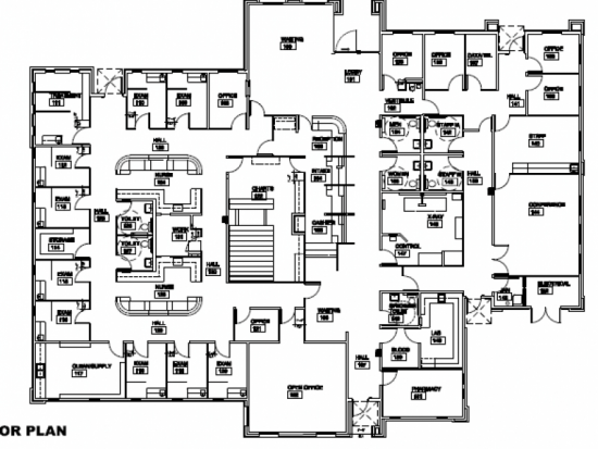 Floor plan for the Central Bakersfield location