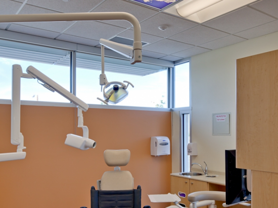 Accessible dental operatory.